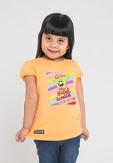 Spongebob Girl Kids Printed Short Sleeve Tee - FSK2030