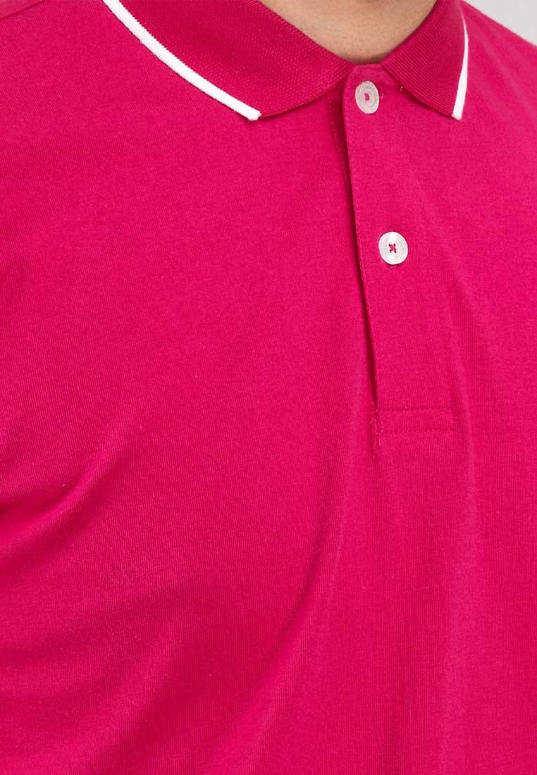 100% Cotton Regular Fit Polo Collar T-Shirt - 23306