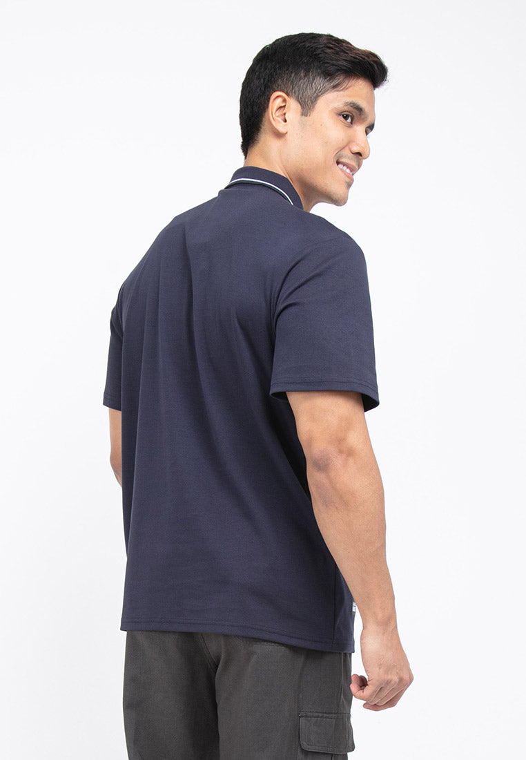 Forest Premium Weight Cotton 220gsm Interlock Knitted Pocket Polo Tee | Baju T Shirt Lelaki - 23758