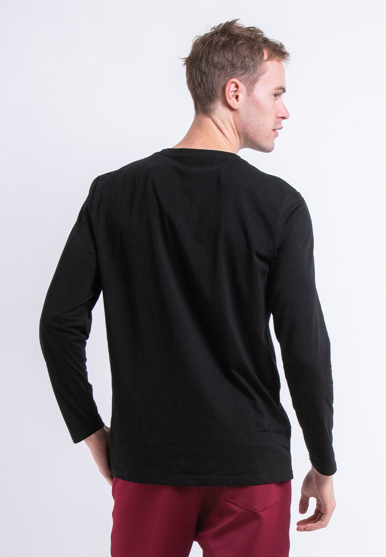 Forest Premium Soft-Touch Cotton Slim Fit Plain Long Sleeve T Shirt Men | Baju T Shirt Lelaki - 23763