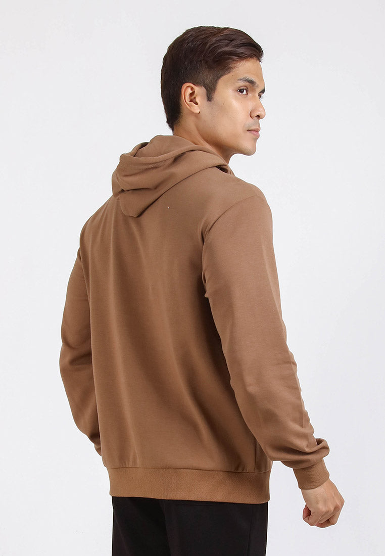 Forest Cotton Interlock 250GSM Premium Weight Cotton Reg Fit Hoodie Men Sweatshirt Jacket - 23770