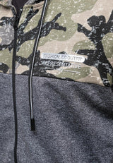 Stretchable Camouflage Hooded Jacket - 30375