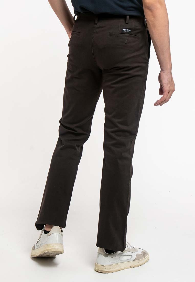 Stretchable Straight Cut Cotton Long Pants - 610187