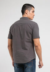 Forest Plus Size Cotton Woven Casual Plain Men Shirt | Plus Size Baju Kemeja Lelaki Saiz Besar - PL621165