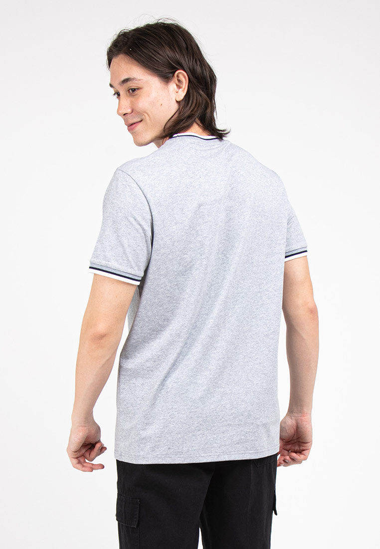 Forest Stretchable Premium Weight Cotton Colour Block Round Neck Tee Men | Baju T Shirt Lelaki - 621248