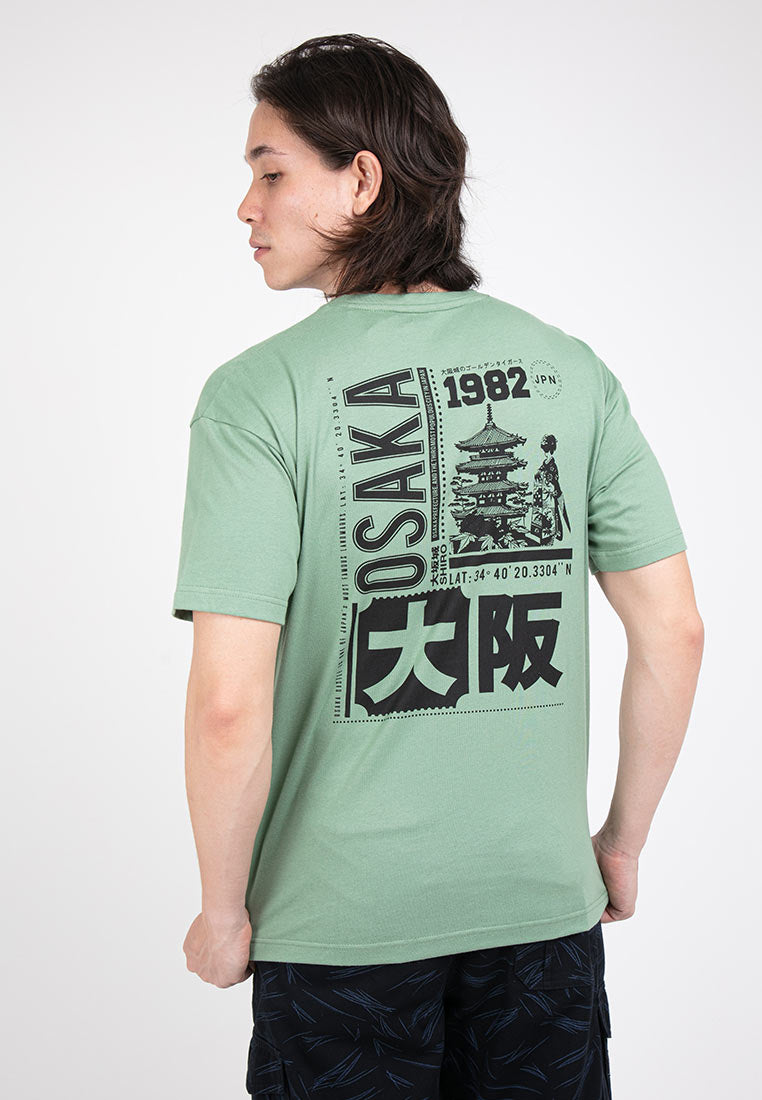 Forest Boxy Cut Graphic Tee Crew Neck Short Sleeve T Shirt Men | Oversized Shirt Men - 621293