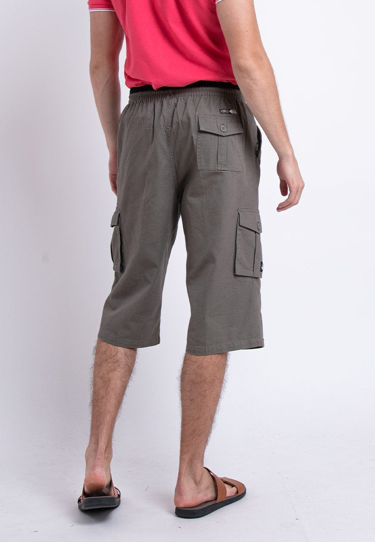 Forest 100% Cotton Twill 27"/28" Cargo Pants Men Shorts Casual 3 Quarter Short Pants Men | Seluar Pendek Lelaki - 65836