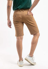 Stretchable Cotton Twill Bermuda Shorts - 670193