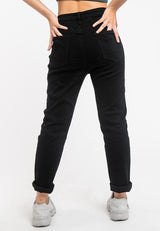 Ladies Tapered Cut Stretchable Denim Jeans - 810428