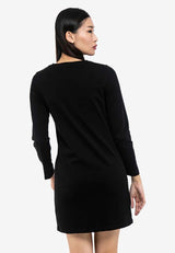 Ladies Premium 100% Cotton Interlock Crew Neck Dress  - 822024