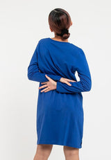Ladies Long Sleeve Round Neck Dress - 822039