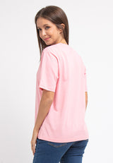 Forest Ladies Premium Cotton Linen Boxy Cut Tee Crew Neck T Shirt Women | Oversized Baju T Shirt Perempuan - 822186