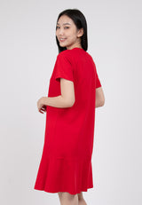 Forest Ladies Short Sleeve Cotton Blouse Women Dress - 885021