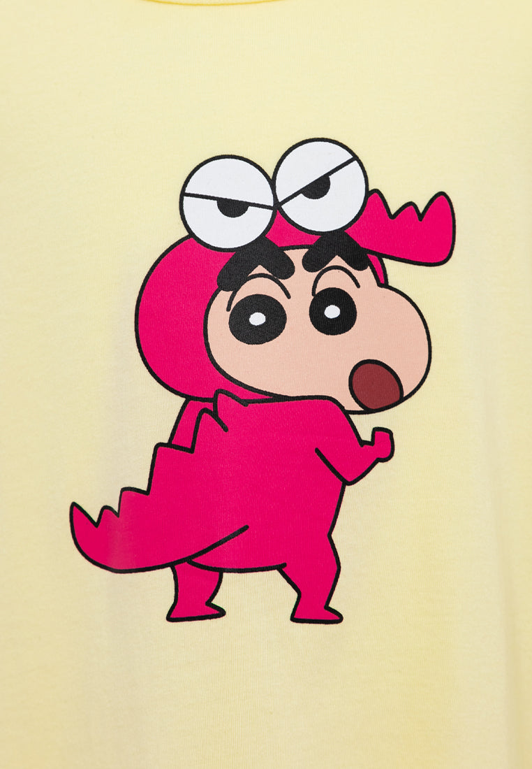 ( 1 Piece ) Forest X Shinchan 30th Anniversary Kids 100% Cotton Sleepdress Pyjamas Girl | Baju Tidur Budak Perempuan - CPJ0004