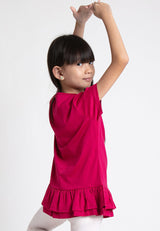 Forest Kids Girl 100% Cotton Girls Graphic Round Neck Tee | Baju T Shirt Budak Perempuan - FK820044