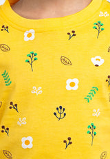 Forest Kids 100% Cotton T Shirt Girls Graphic Round Neck Tee | Baju T Shirt Budak Perempuan - FK82007