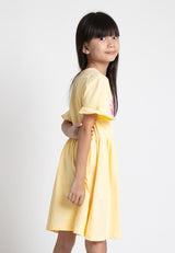 Forest Kids Girl 100% Cotton Short Sleeve Kids Dress | Baju Budak Perempuan Pakaian Dresses  - FK885011