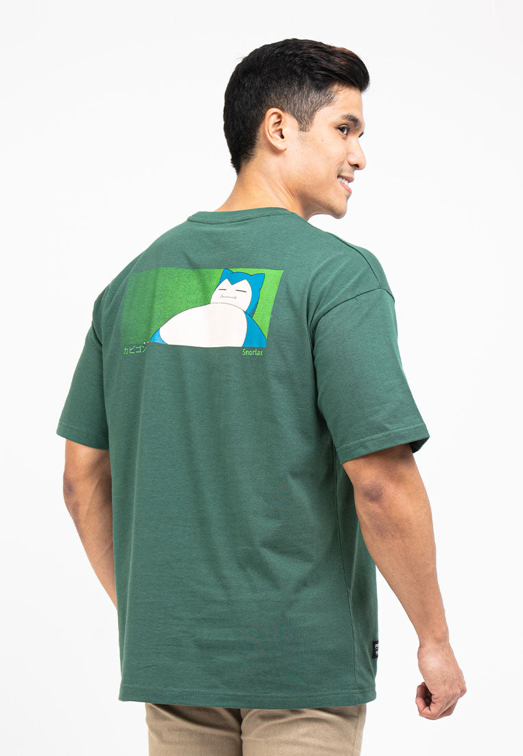 Forest Men Pokémon Heavy Weight Cotton Boxy-Cut Round Neck T Shirt Men | Baju T shirt Lelaki - FP21008
