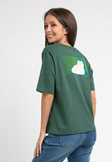 Forest Ladies Pokémon Heavy Weight  Cotton Boxy-Cut Round Neck T Shirt Women | Baju T shirt Perempuan - FP821008