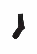 Cotton Spandex Full Length Casual Socks ( 5 Pieces ) Black Colour - FSF0055W