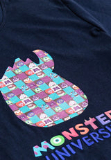 Forest X Disney Kids Unisex Monster Premiun Printed Round Neck Tee | Baju T shirt Budak - FWK2000