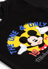 Forest X Disney Unisex Kids Fleece Premium Print Round Neck Tee | Baju T shirt Budak - FWK2009