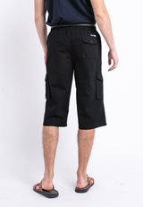 Forest Plus Size 100% Cotton Twill 27"/28" Cargo Pants Men Shorts Casual 3 Quarter Short Pants Men - PL65837