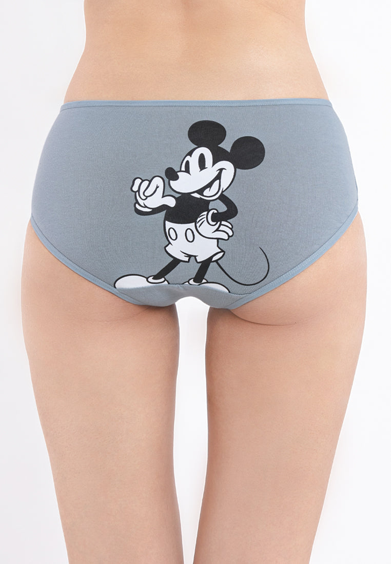 ( 3 Pcs ) Forest x Disney Ladies Cotton Spandex Midi Panties Assorted Colours - WLD0004D