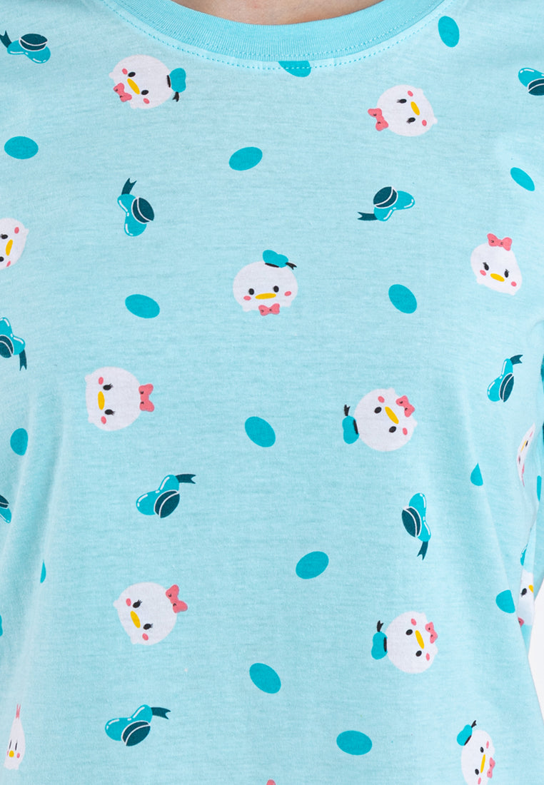 ( 1 Set ) Forest x Disney Ladies 100% Cotton Pyjamas Set Selected Colours - WPD0010