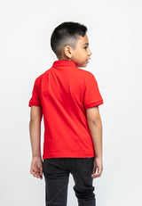 Forest Kids Stretchable Polo T Shirt Boy Kids Collar Tee | Baju Polo T Shirt Budak Lelaki - FK2072