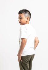 Forest Kids Premium Cotton Interlock T Shirt Boys Graphic Round Neck Tee | Baju T Shirt Budak Lelaki - FK2094