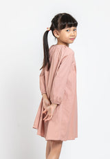 Forest Kids Girl Long Sleeve Plain Kids Dress | Baju Budak Perempuan Girl Dress - FK82011