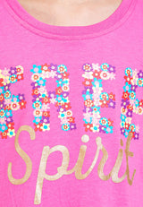 Forest Kids 100% Cotton T Shirt Girls Graphic Round Neck Tee | Baju Budak Perempuan - FK82036