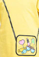 Forest Kids 100% Cotton T Shirt Girls Graphic Round Neck Tee | Baju T Shirt Budak Perempuan - FK82037