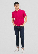 100% Cotton Regular Fit Polo Collar T-Shirt - 23306