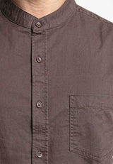Forest Cotton Woven Long Sleeve Shirt Plain Men Shirt | Baju Kemeja Lelaki - 23689