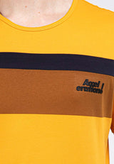 Forest Stretchable Colour Block Round Neck Tee Men | Baju T Shirt Lelaki - 23772