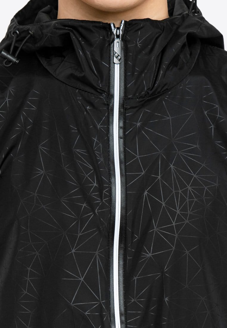 Windbreaker Water Repellent Reflective Full Zipper Jacket - 30396