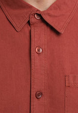 Forest Cotton Woven Casual Plain Men Shirt | Baju Kemeja Lelaki - 621164