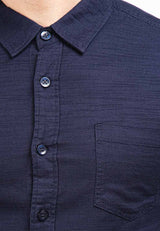 Forest Cotton Woven Casual Plain Men Shirt | Baju Kemeja Lelaki - 621187