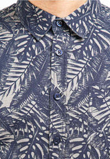 Forest Plus Size Cotton Woven Casual Full Print Men Shirt | Plus Size Baju Kemeja Lelaki Saiz Besar - PL621244