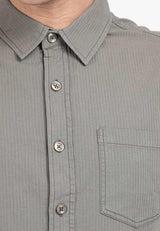 Forest Cotton Woven Casual Plain Men Shirt | Baju Kemeja Lelaki - 621254