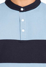 Forest Premium Weight Cotton Slim Fit Mandarin Collar Long Sleeve T Shirt Men | T Shirt Lelaki Lengan Panjang - 621308