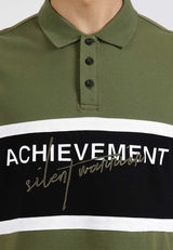 Forest Soft Pique Cotton Colour Block Short Sleeve Cut & Sew Polo T Shirt | T Shirt Lelaki - 621331