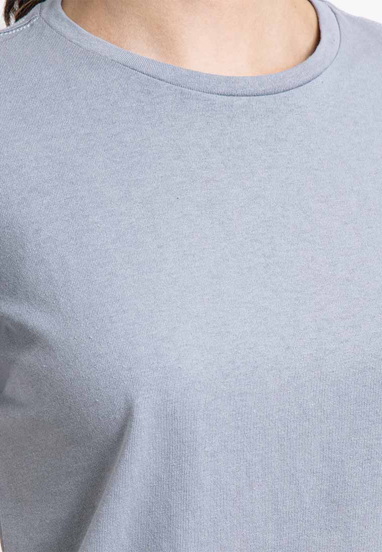 Forest Ladies Cotton Linen Regular Fit Crew Neck Tee T shirt Women | Baju T Shirt Perempuan - 822165