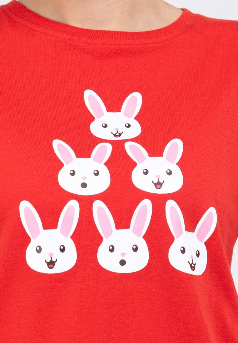 Forest CNY Rabbit "Bunny" Printed Round Neck Tee - 822250