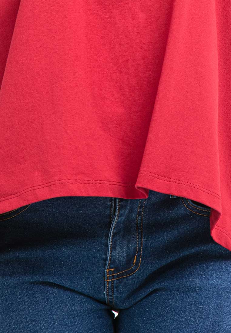 Forest Ladies Premium Cotton Oversized Round Neck Tee | Baju T Shirt Perempuan - 822314