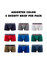 (2 Pcs) Byford Men Trunk Cotton Spandex Men Underwear Assorted Colours - BUB597S