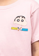 Forest X Shinchan Cloakwork Kids Cotton Round Neck T Shirt | Baju T shirt Budak - FCK20041