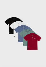 Forest Kids Premium Weight Cotton Pique Polo T Shirt Boy Kids Collar Tee | Baju Polo T Shirt Budak Lelaki - FK2073